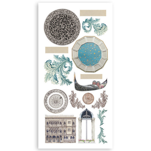 Stamperia Double-Sided Paper Cut-Outs 4/Pkg-Venice City of Art - 5A0031S6-1H3C8 Stamperia Double-Sided Paper Cut-Outs 4/Pkg-Venice City of Art - 5A0031S6-1H3C8