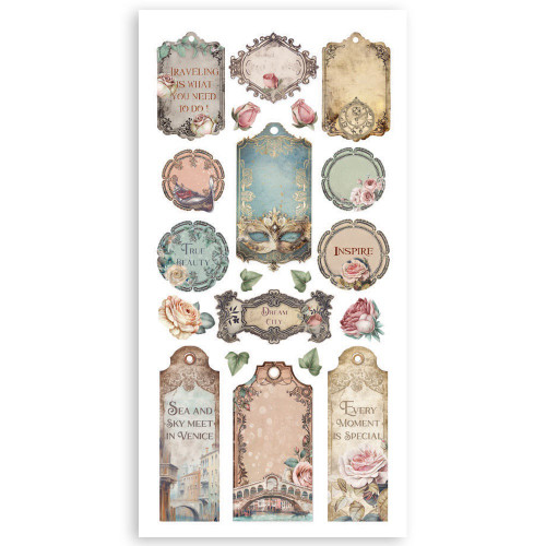 Stamperia Double-Sided Paper Cut-Outs 4/Pkg-Venice City of Art - 5A0031S6-1H3C8 Stamperia Double-Sided Paper Cut-Outs 4/Pkg-Venice City of Art - 5A0031S6-1H3C8