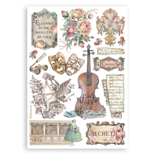 Stamperia A5 Washi Pad 8/Pkg-Venice City of Art - 5A0031R8-1H3CR Stamperia A5 Washi Pad 8/Pkg-Venice City of Art - 5A0031R8-1H3CR