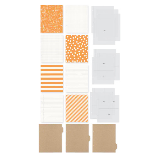 Simple Stories Sn@p! Binder 6"X8"-Orange, Limited Edition - 5A003288-1H3YC