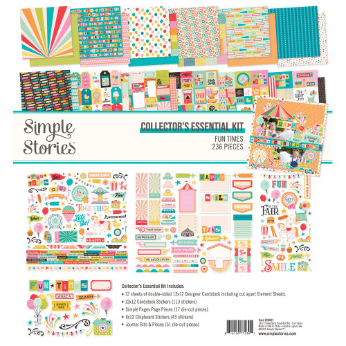 Simple Stories Collector's Essential Kit 12"X12"-Fun Times - 5A0032B8-1H3Z2 - 810150779301