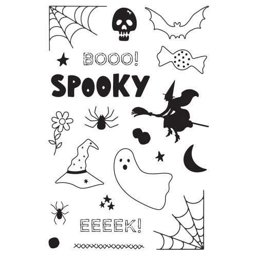 Simple Stories Photopolymer Stamps-Spooky Things - 5A00328X-1H3YN
