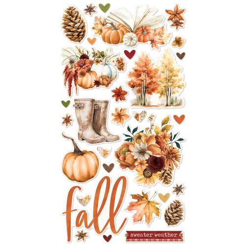 Simple Stories Chipboard Stickers 6"X12"-Simple Vintage Autumn Breeze - 5A0032B6-1H3ZG