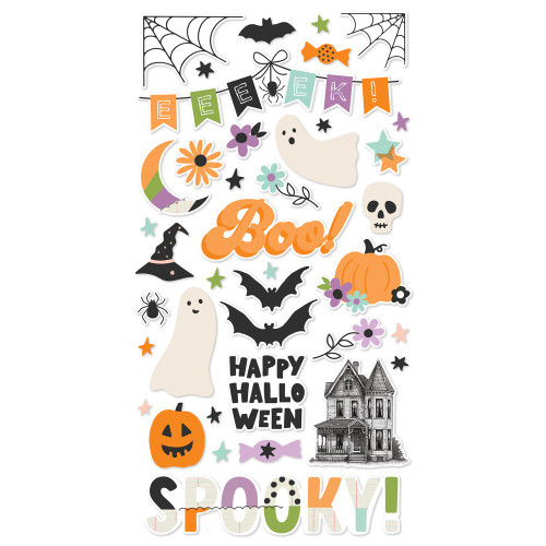 Simple Stories Chipboard Stickers 6"X12"-Spooky Things - 5A0032CG-1H3ZL