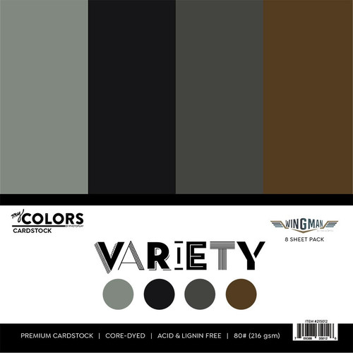 PhotoPlay Cardstock Variety Pack 8/Pkg-Wingman - 5A0031R4-1H3BN - 709388350126