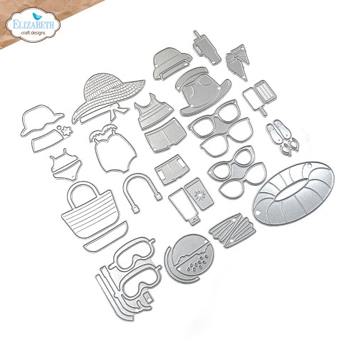 Elizabeth Craft Metal Dies-Beach Accessories - 5A0032GN-1H468