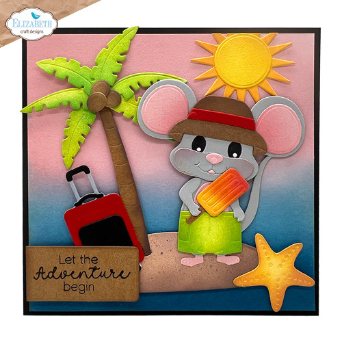 Elizabeth Craft Clear Stamps-Summer Travel Sentiments - 5A0032GV-1H467 Elizabeth Craft Clear Stamps-Summer Travel Sentiments - 5A0032GV-1H467