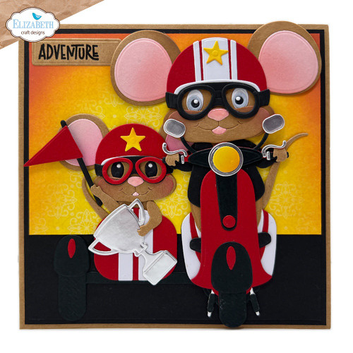 Elizabeth Craft Metal Dies-Scooter With Sidecar - 5A0032GQ-1H469 Elizabeth Craft Metal Dies-Scooter With Sidecar - 5A0032GQ-1H469