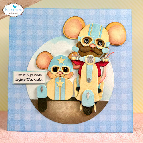 Elizabeth Craft Metal Dies-Scooter With Sidecar - 5A0032GQ-1H469 Elizabeth Craft Metal Dies-Scooter With Sidecar - 5A0032GQ-1H469