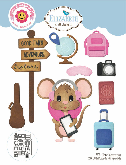 Elizabeth Craft Metal Dies-Travel Accessories - 5A0032GS-1H466 - 741527317829