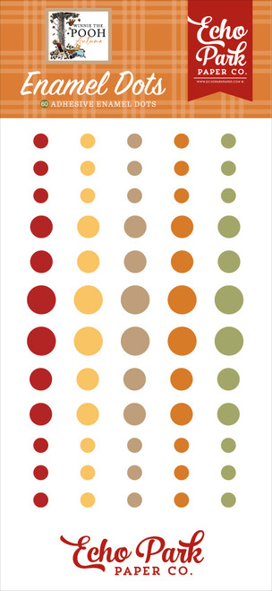 Echo Park Adhesive Enamel Dots-Winnie The Pooh Autumn - 5A0033BW-1H52N - 810179819422