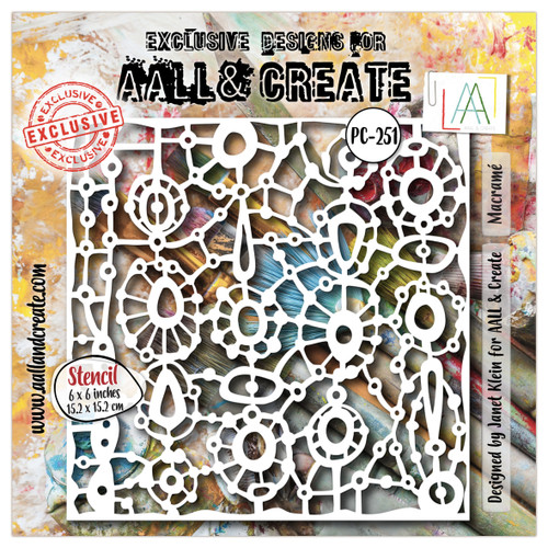 AALL And Create Stencil 6"X6"-Macrame - 5A0032QV-1H4G7 - 5060979169783