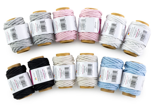 12 Pack - Cousin DIY Cotton Cord 3mmX6m-Assorted - 5A002H6C-1GJQZ 12 Pack - Cousin DIY Cotton Cord 3mmX6m-Assorted - 5A002H6C-1GJQZ