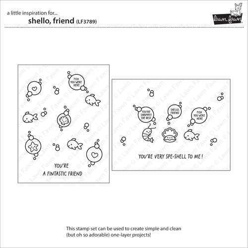 Lawn Fawn Clear Stamps 3"X4"-Shello, Friend - 5A0032JH-1H46V Lawn Fawn Clear Stamps 3"X4"-Shello, Friend - 5A0032JH-1H46V