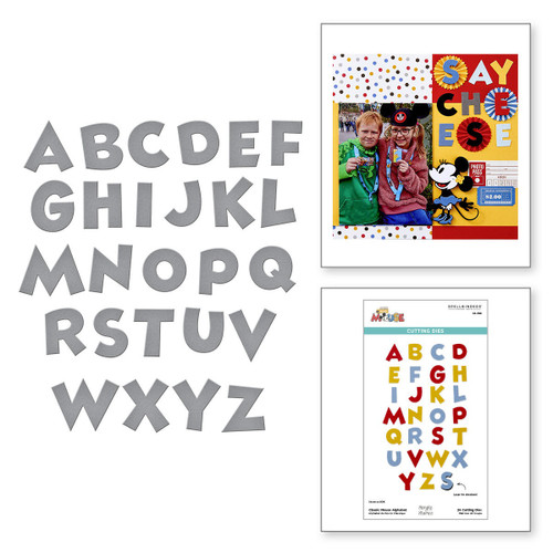 Spellbinders Etched Dies From Say Cheese Classic Mouse-Classic Mouse Alphabet - 5A0032LB-1H4BR Spellbinders Etched Dies From Say Cheese Classic Mouse-Classic Mouse Alphabet - 5A0032LB-1H4BR
