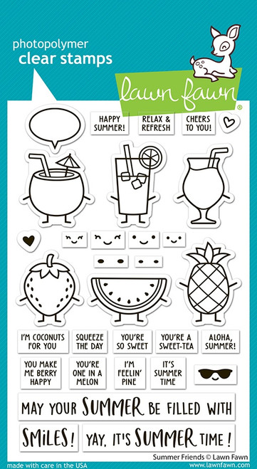 Lawn Fawn Clear Stamps 4"X6"-Summer Friends - 5A0032JJ-1H46R - 783385671804 Lawn Fawn Clear Stamps 4"X6"-Summer Friends - 5A0032JJ-1H46R - 783385671804