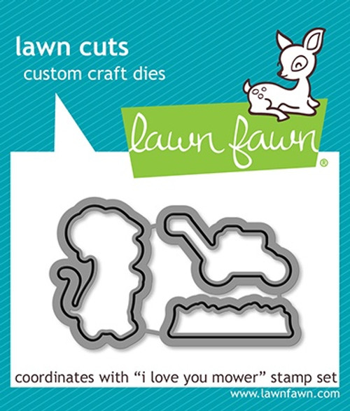 Lawn Cuts Custom Craft Die-I Love You Mower - 5A0032J8-1H473 - 783385672108