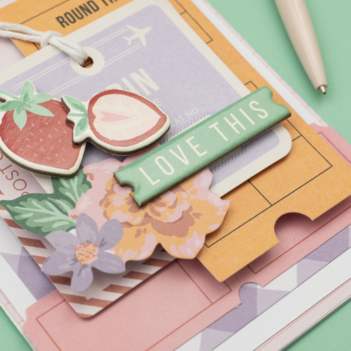 3 Pack - Maggie Holmes Round Trip Chipboard Stickers 12"X12"-Icons & Phrase - MH013657 3 Pack - Maggie Holmes Round Trip Chipboard Stickers 12"X12"-Icons & Phrase - MH013657