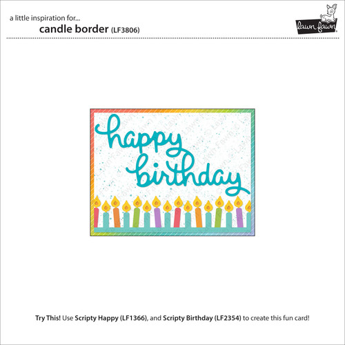 Lawn Cuts Custom Craft Die-Candle Border - 5A0032H7-1H47K