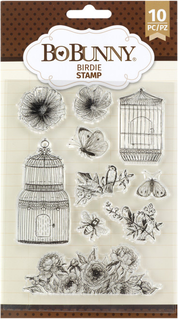 3 Pack - BoBunny Clear Stamps-Birdie - 5A002QKG-1GRTP - 765468091716