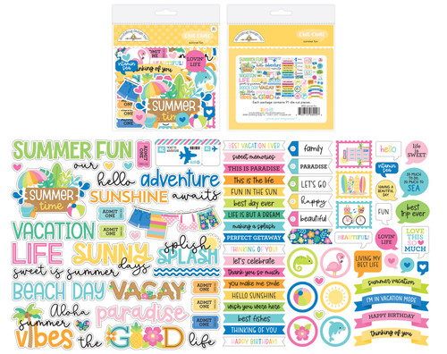 Doodlebug Chit Chat Die-Cuts-Summer Fun - 5A00349Q-1H5ZD - 842715089228