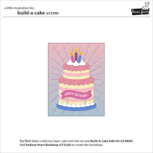 Lawn Cuts Custom Craft Die-Build-A-Cake - 5A0032JK-1H47Z