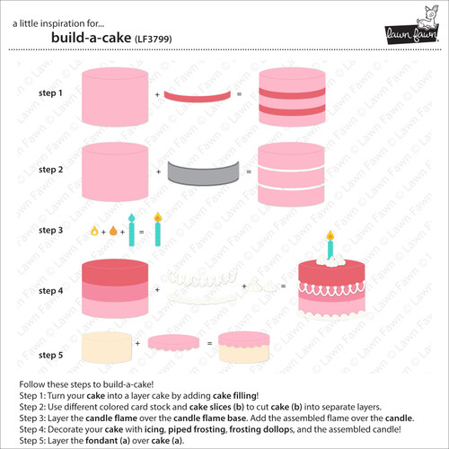 Lawn Cuts Custom Craft Die-Build-A-Cake - 5A0032JK-1H47Z