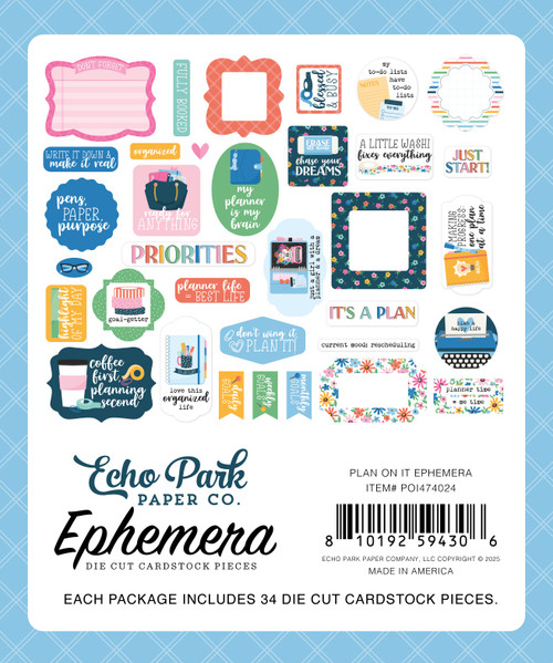 3 Pack - Echo Park Ephemera-Icons, Plan On It - 5A00340Q-1H5PH 3 Pack - Echo Park Ephemera-Icons, Plan On It - 5A00340Q-1H5PH