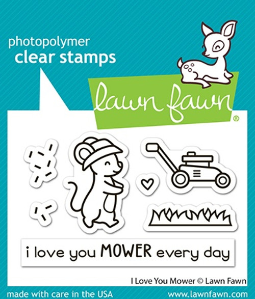 Lawn Fawn Clear Stamps 3"X2"-I Love You Mower - 5A0032JG-1H487 - 783385672092