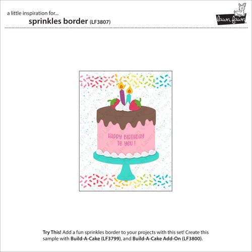Lawn Cuts Custom Craft Die-Sprinkles Border - 5A0032H6-1H47H
