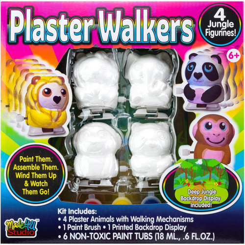 Colorbok Paint Your Own Plaster Walkers-Jungle - 5A002NJH-1GQ42 - 634621092207