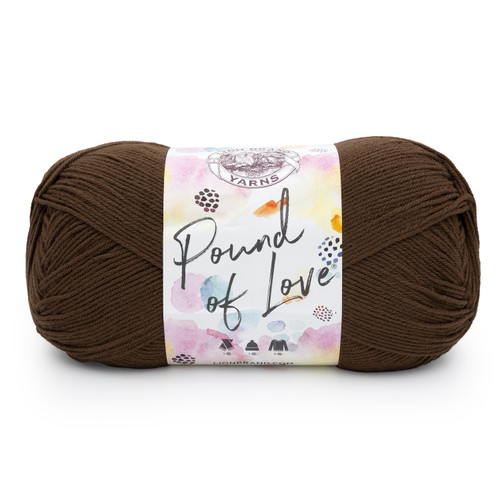 Lion Brand Pound Of Love Yarn-Chocolate - 550-1H63W - 023032134215