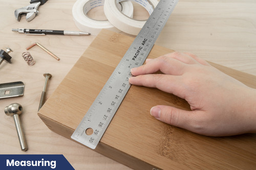 Pacific Arc Cork-Back Non-Skid Ruler-24" - 5A0034BZ-1H61L