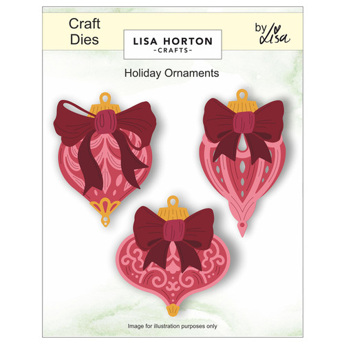 Lisa Horton Crafts Layering Dies-Holiday Ornaments 5A00327M-1H3WL - 780627350848