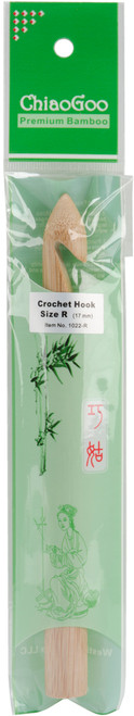 ChiaoGoo Bamboo Crochet Hook 6"-Size R/17mm 1022-R - 0812208021127
