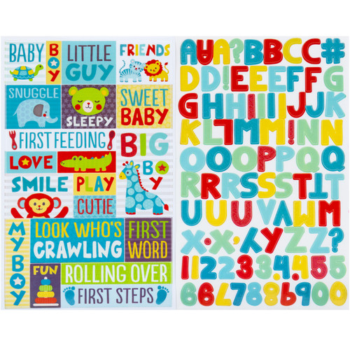 3 Pack - Sticko Themed Flip Pack Stickers 165/Pkg-Baby Boy - 52-60170