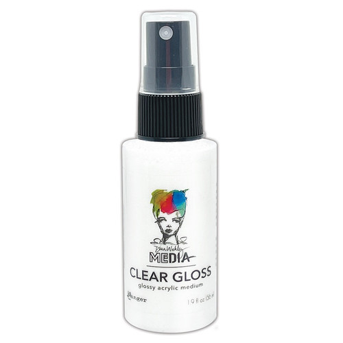 Dina Wakley Media Gloss Sprays 2oz-Clear - MDO-1H5RT - 789541088097