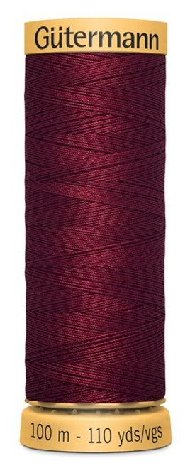 Gutermann Natural Cotton Thread 110yd-Burgundy - 103C-1H2CV - 077780010505