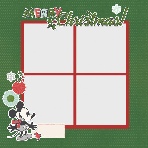 3 Pack - Simple Stories Simple Pages Page Pieces-Say Cheese Classic Mouse Christmas - 5A0034WK-1H6CL