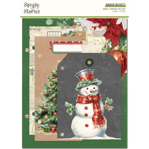 3 Pack - Simple Stories Binder Inserts 6"X8"-Simple Vintage Believe - 5A0034WN-1H6B6 - 810191520856
