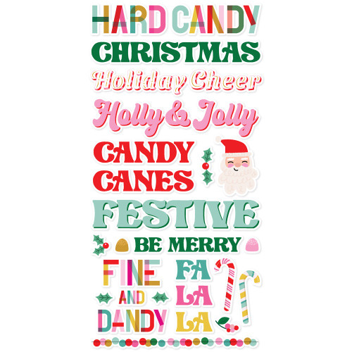 3 Pack - Simple Stories Foam Stickers-Hard Candy Christmas - 5A0034XJ-1H6BH