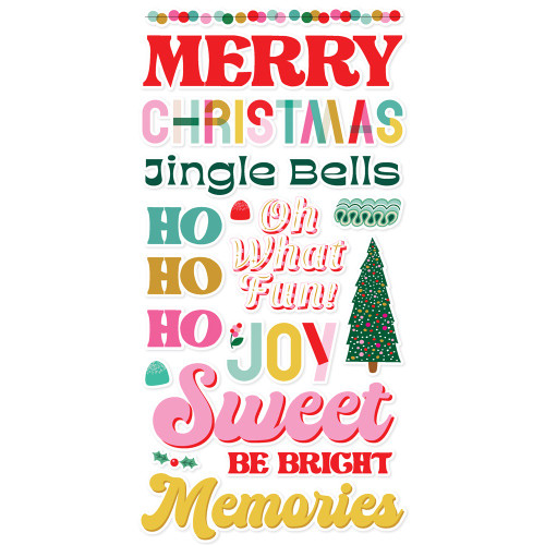 3 Pack - Simple Stories Foam Stickers-Hard Candy Christmas - 5A0034XJ-1H6BH