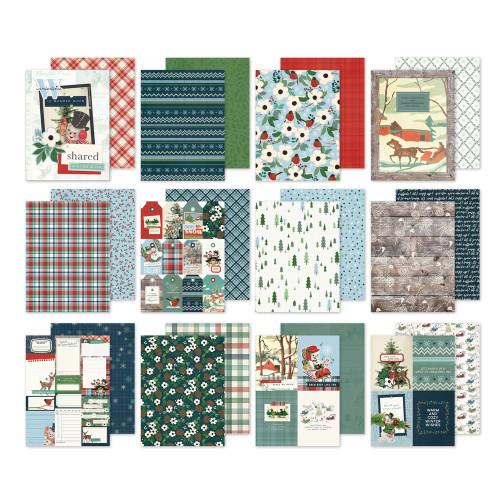 3 Pack - Simple Stories Double-Sided Paper Pad 6"X8" 24/Pkg-Simple Vintage Flannel Season - 5A0034Y3-1H6DD