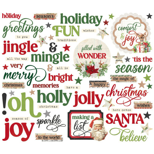 3 Pack - Simple Vintage Believe Bits & Pieces Die-Cuts-Sentiment - 5A0034TP-1H6F7