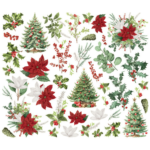 3 Pack - Simple Vintage Believe Bits & Pieces Die-Cuts-Floral - 5A0034TY-1H6F0