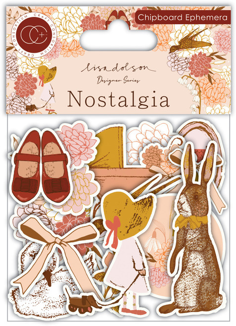 3 Pack Craft Consortium Chipboard Ephemera-Nostalgia 5A00358N-1H6M8 - 5060921933172