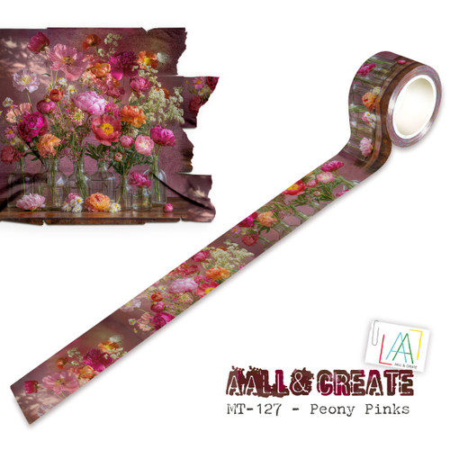3 Pack - AALL And Create Layer-It-Up Washi Tape-Peony Pinks - 5A0034ZJ-1H6HC - 5060979168519