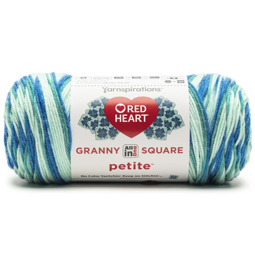 3 Pack - Red Heart All In One Granny Square Petite Yarn-Snazzy - 5A002X8L-1GY73 - 073650095474