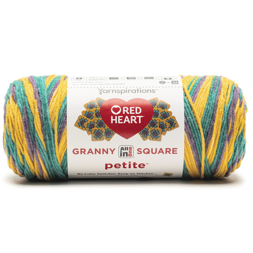 3 Pack - Red Heart All In One Granny Square Petite Yarn-Boppin - 5A002X8L-1GY72 - 073650094149