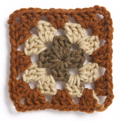 3 Pack - Red Heart All In One Granny Square Petite Yarn-Mocha - 5A002X8L-1GY7G